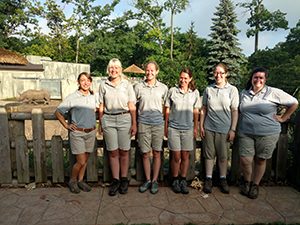 Photo of zoo interns standing in a lineup.