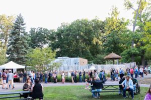 Photo of a public event at the zoo.