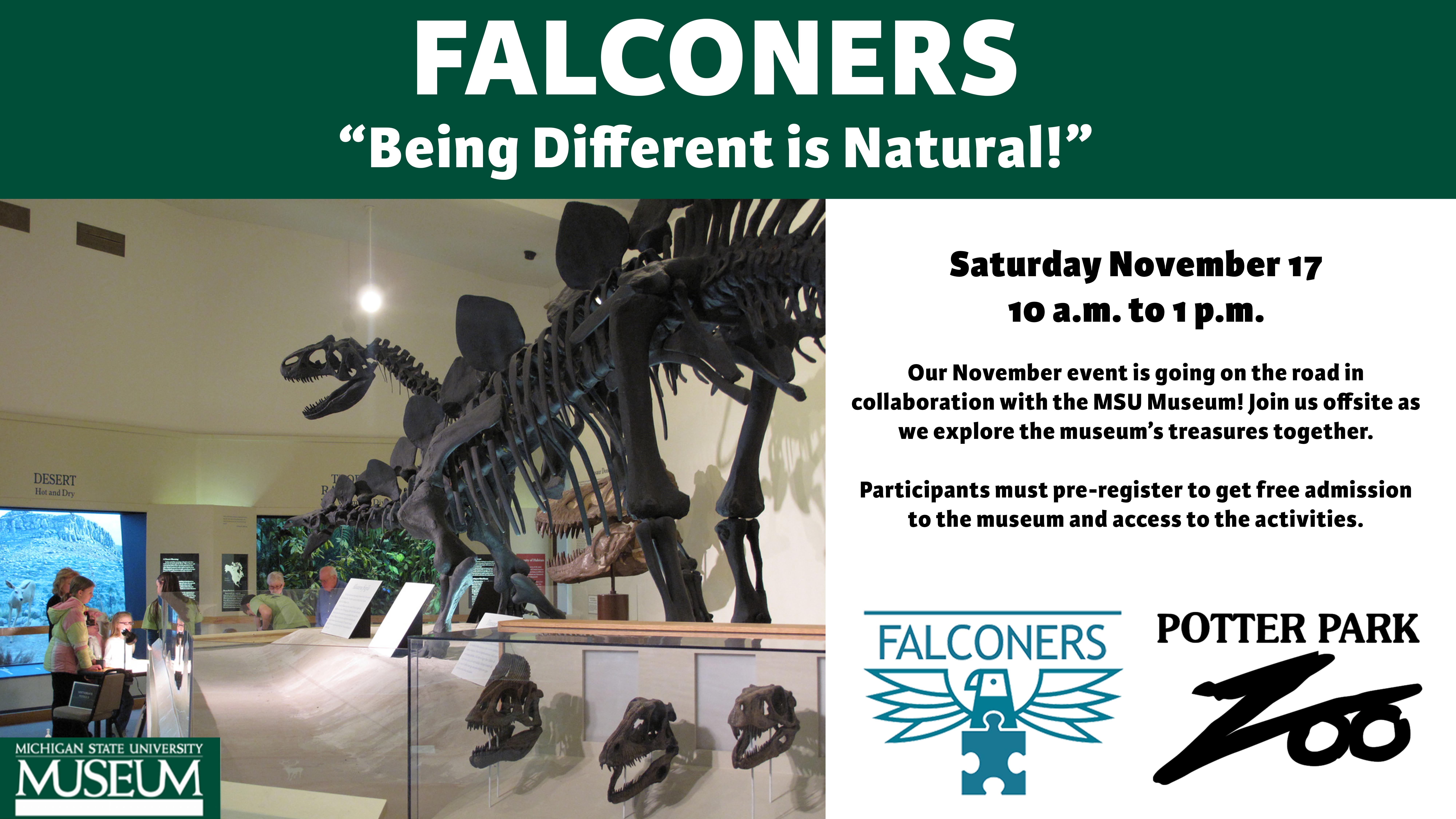 Falconers "Being Different is Natural"