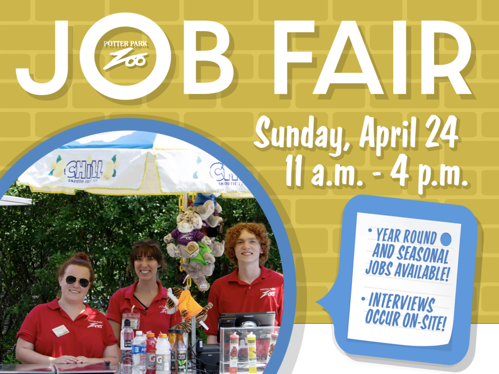 Potter Park Zoo Job Fair 4/24